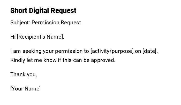 Short Digital Request