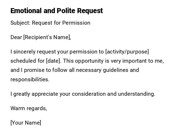 Emotional and Polite Request
