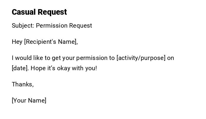 Casual Request