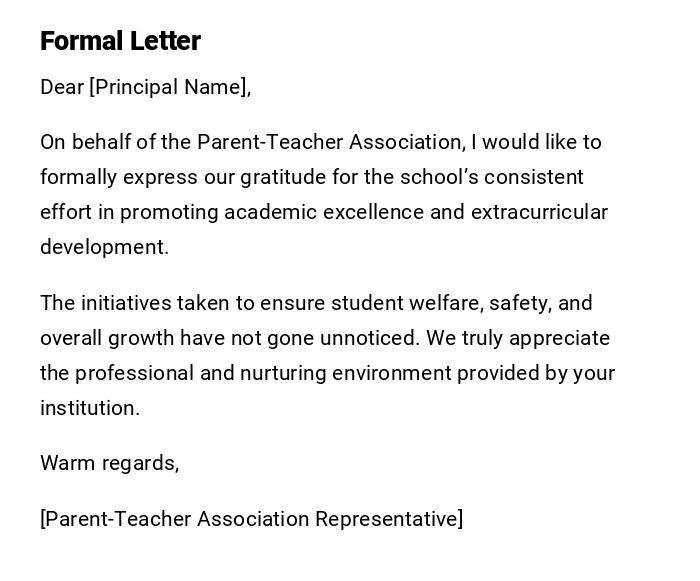 Formal Letter