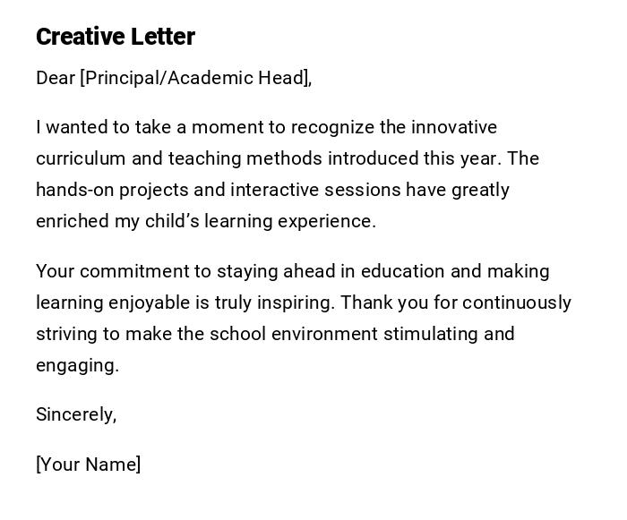 Creative Letter