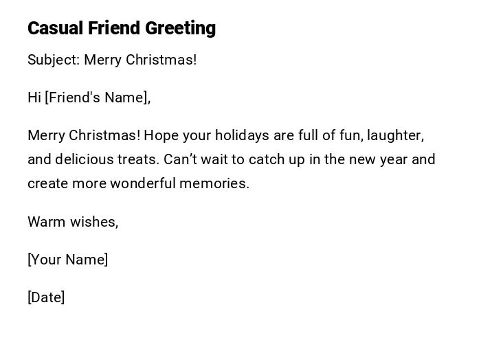 Casual Friend Greeting