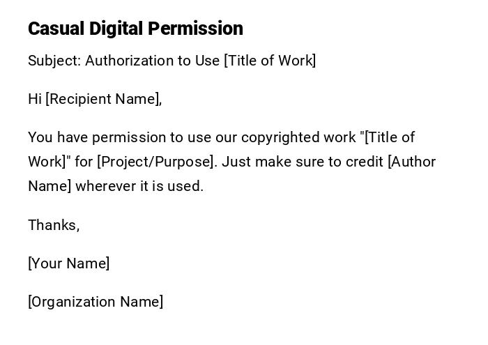 Casual Digital Permission
