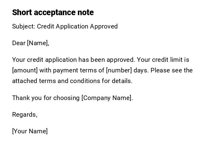 Short acceptance note