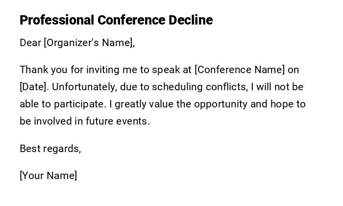 Professional Conference Decline