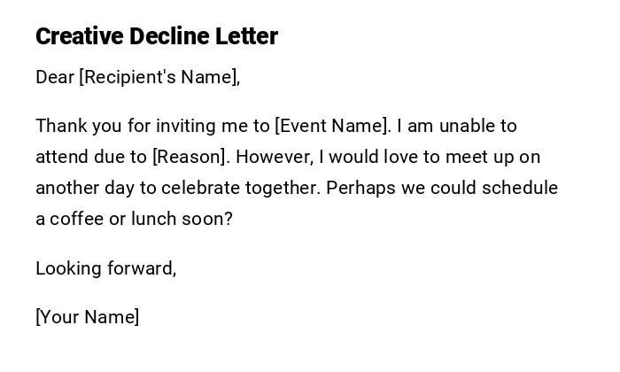 Creative Decline Letter