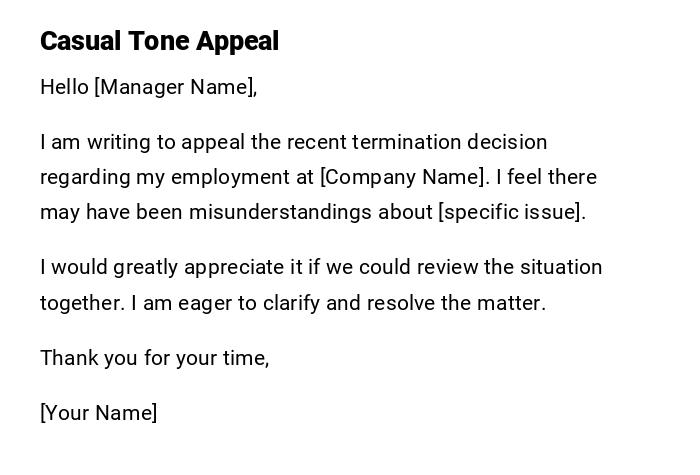 Casual Tone Appeal