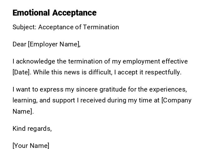 Emotional Acceptance