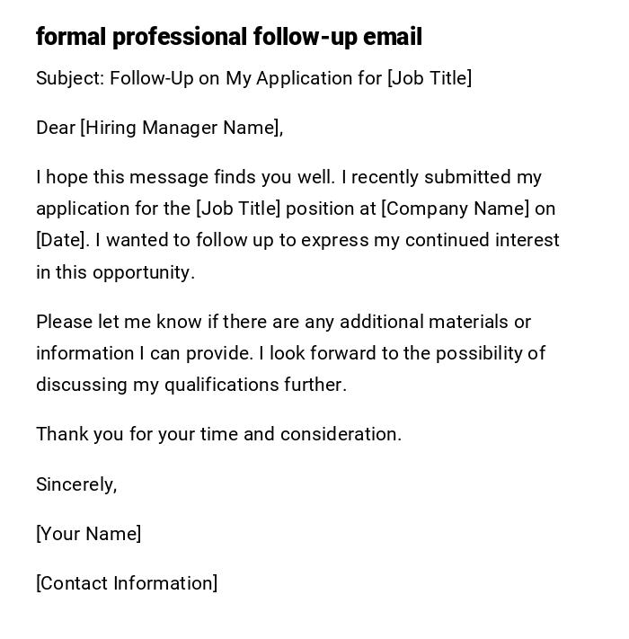 formal professional follow-up email formal professional follow-up email