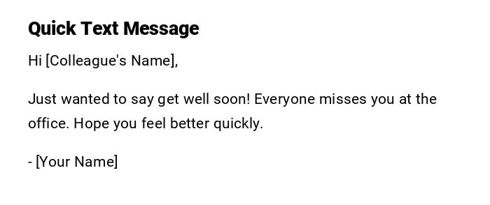 Quick Text Message