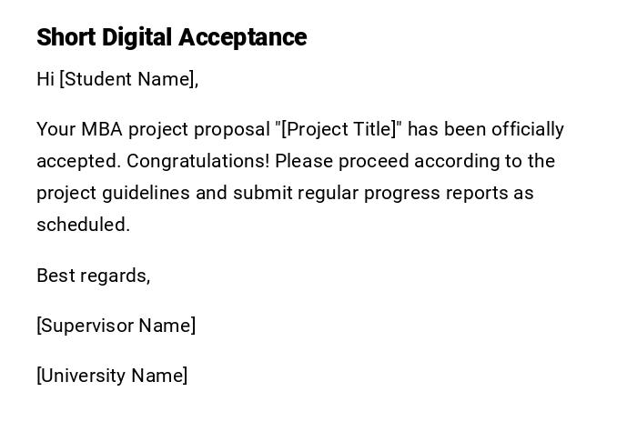 Short Digital Acceptance