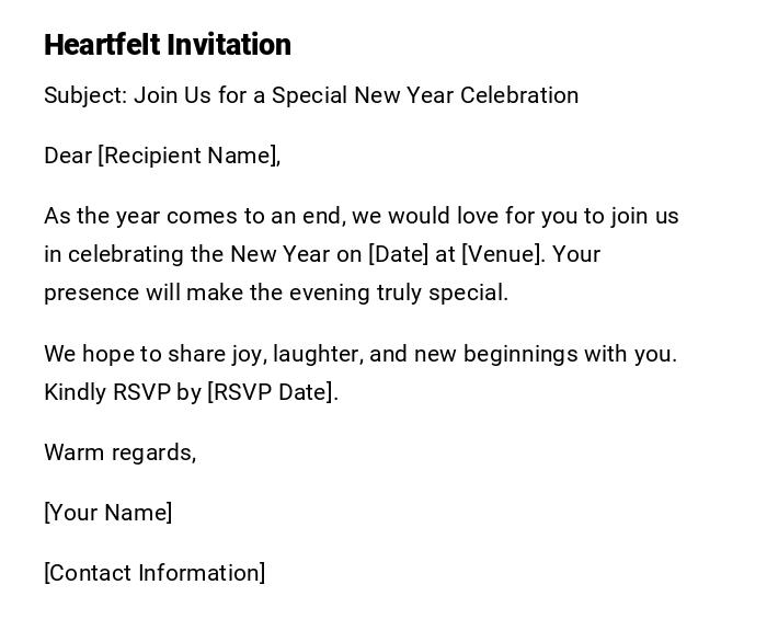 Heartfelt Invitation