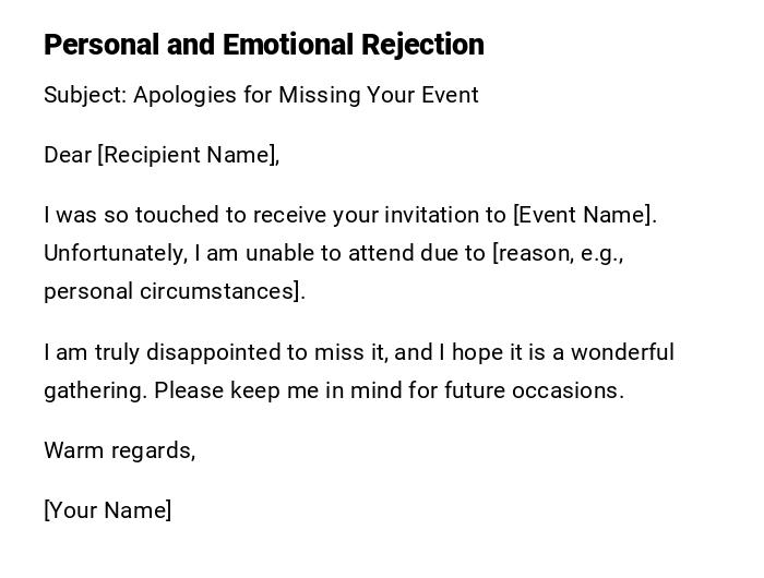 Personal and Emotional Rejection