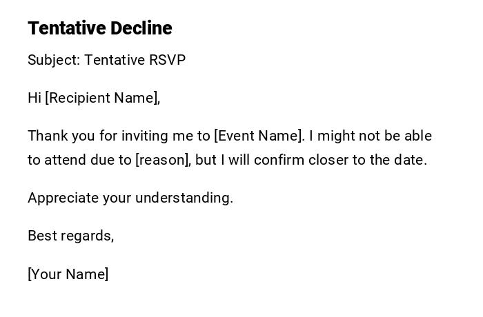 Tentative Decline