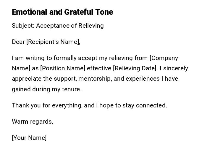 Emotional and Grateful Tone