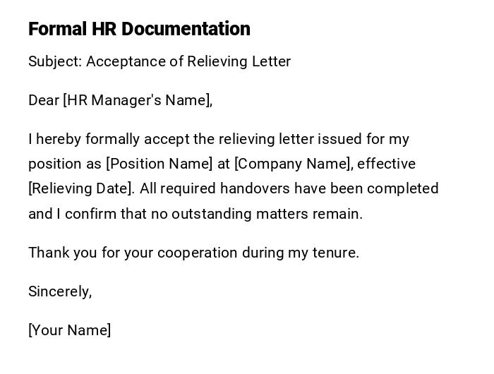 Formal HR Documentation