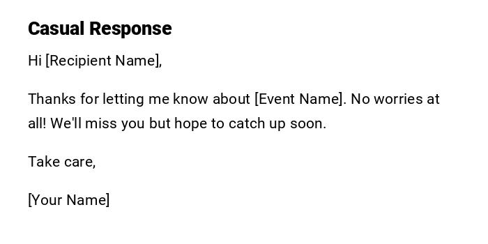 Casual Response