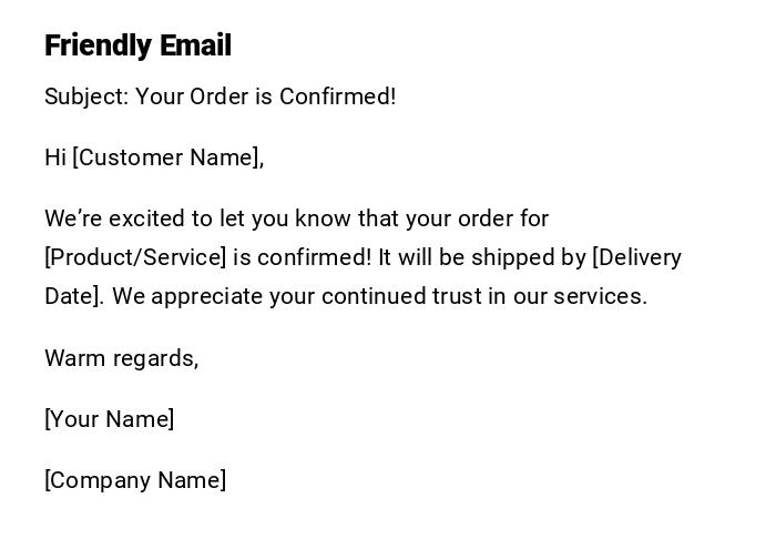 Friendly Email