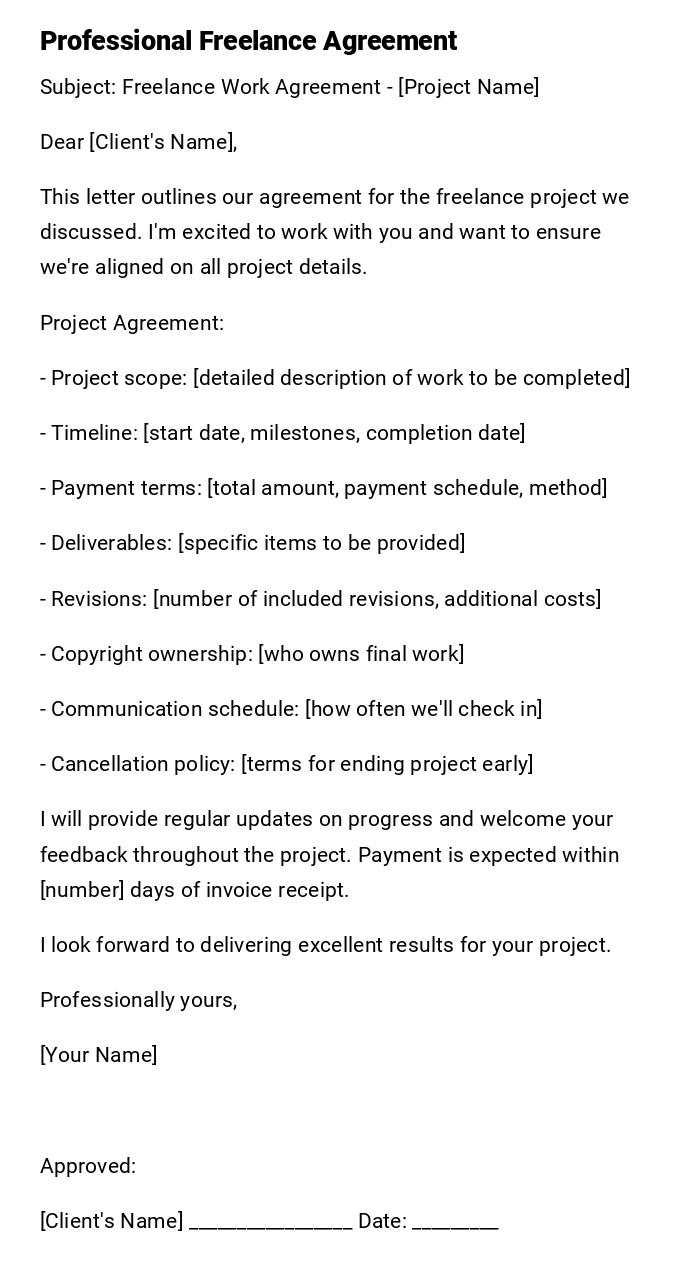 Professional Freelance Agreement