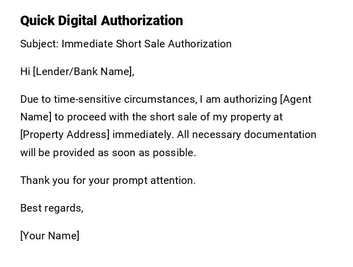 Quick Digital Authorization Quick Digital Authorization
