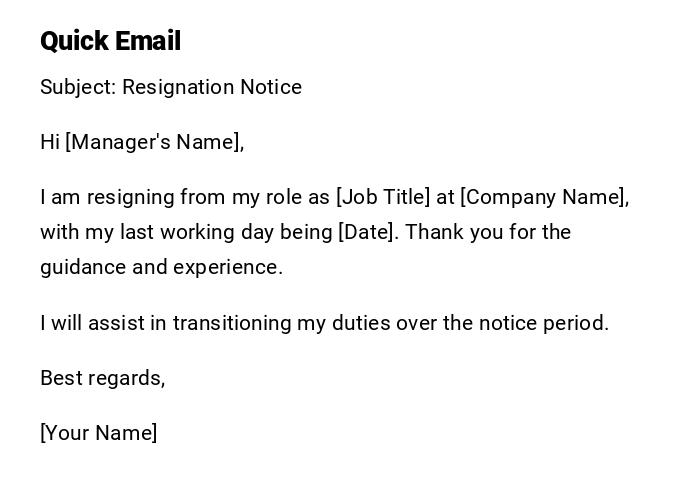 Quick Email