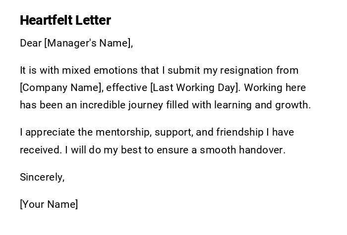 Heartfelt Letter