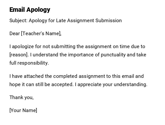 Email Apology