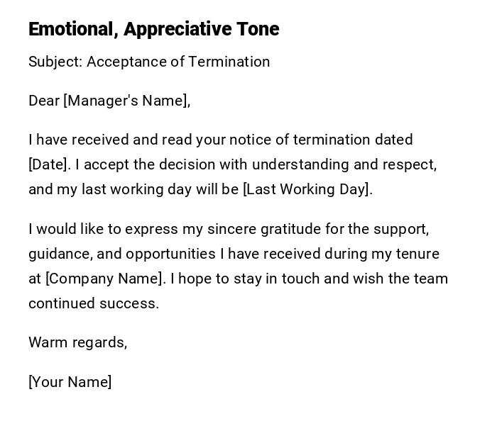 Emotional, Appreciative Tone