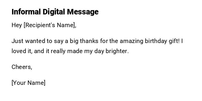 Informal Digital Message