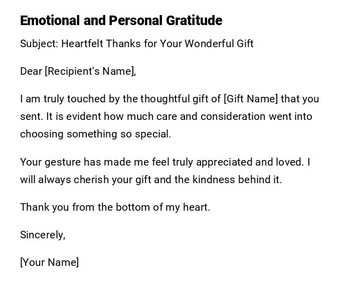 Emotional and Personal Gratitude
