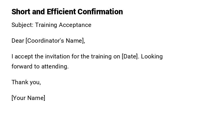 Short and Efficient Confirmation
