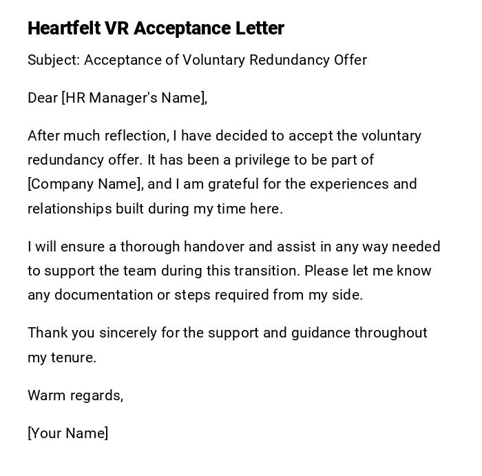 Heartfelt VR Acceptance Letter