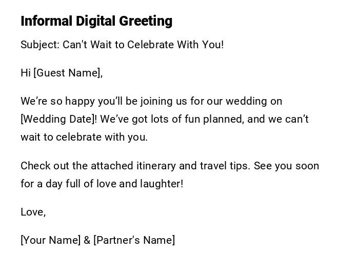 Informal Digital Greeting
